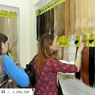 Волосы на заколках 50 см блонд