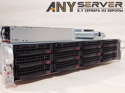 Сервер Supermicro 6028U 2xE5-2680v4 64Gb 12x3.5