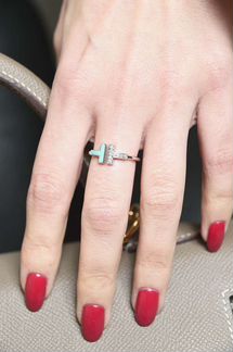 Кольцо Tiffany Wire с бирюзой и бриллиантами