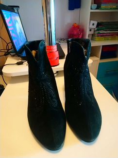 Ботильоны замша