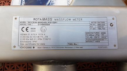 Расходомеры Кориолисовые Yokogawa DN80 Atex Ex