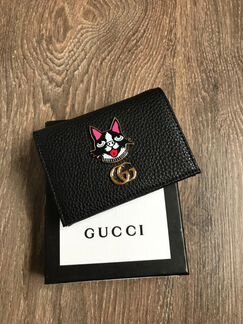 Кошелек Gucci supreme Черный маленький