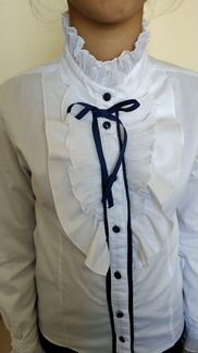 Белая блузка р.140