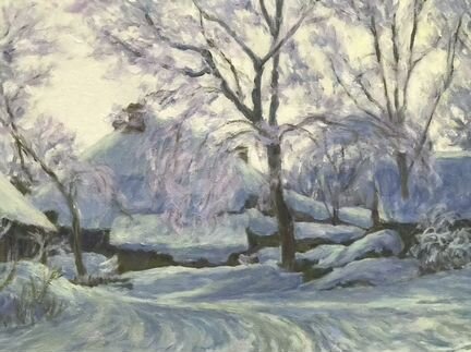 Картина «Морозное утро» 2001г. Худ. Медведев В.Я