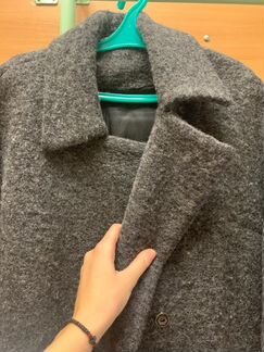 Зимнее шерстяное пальто