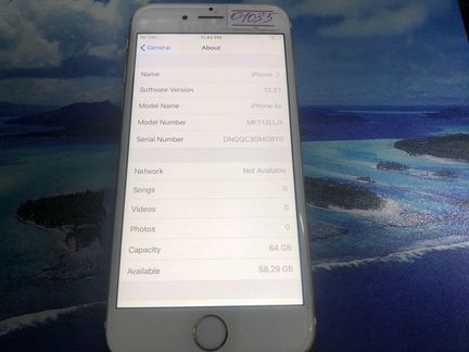 Смартфон iPone 6s 64Gb MKT12