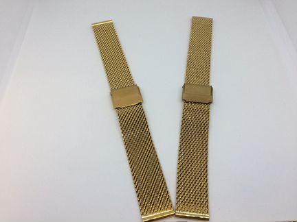 Браслет для часов Inox Plus mesh m403, золото