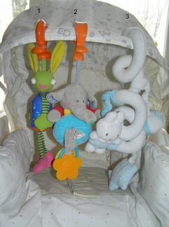 Игрушки с прищепкой и на присоске