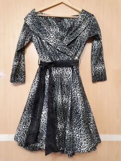 Платье леопардовое