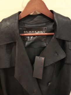 Кожаное пальто Burberry