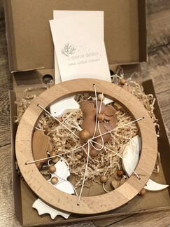 Новый деревянный мобиль + музыка и кронштейн