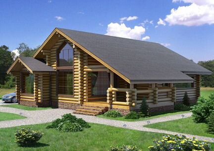 Дом из бруса/бревна (проект Об-134)