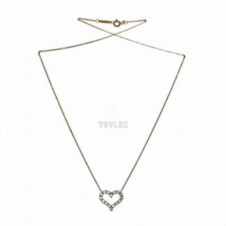 Золотое колье Tiffany с бриллиантами 0.6 ct