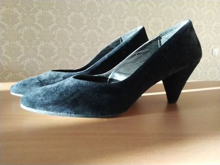 Туфли замшевые, натуральная кожа