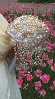 Букет невесты брошь букет