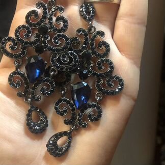 Шикарные вечерние серьги