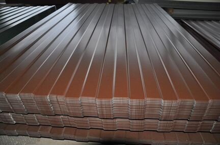 Профнастил С8 коричневый 1,2х2 м