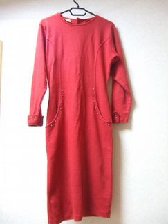 Красное платье б/у, итальянское