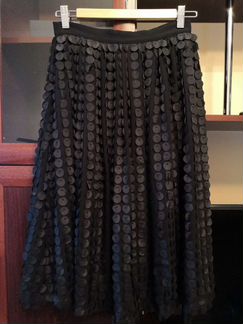 Юбка чёрная с пайетками
