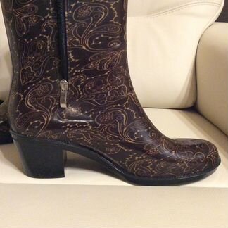 Сапоги женские резиновые утеплённые 41размер