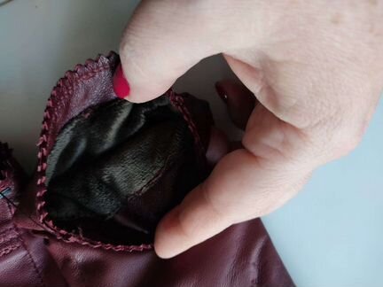 Перчатки кожаные, новые, женские