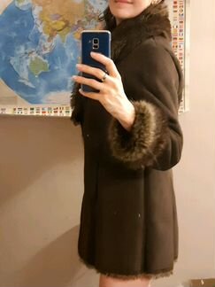 Дубленка куртка monsoon эко мех замша сезон зима