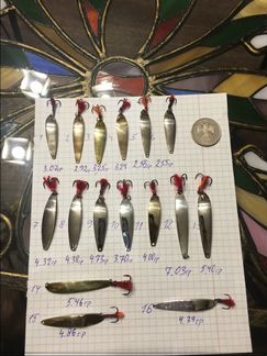Блёсна серебро, цикады, балда