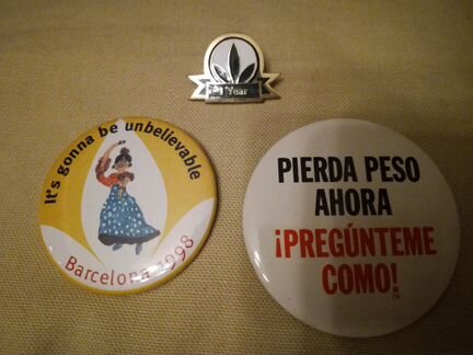 Значки Гербалайф 1998г