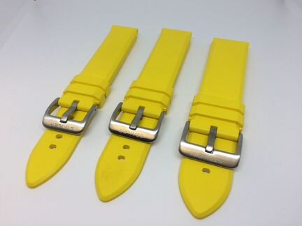 Ремешок натуральный Желтый каучук Stailer 3 вида