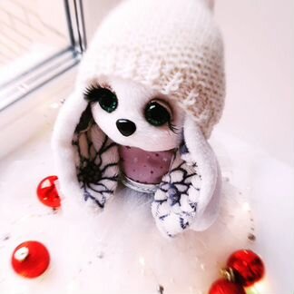 Зайка, игрушка ручной работы