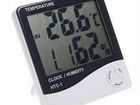 Термометр гигрометр часы будильн TDS HTC-1, 47212