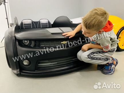 Пластиковая кровать Комаро 3D черный