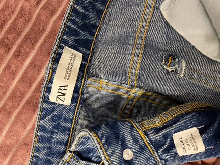 Джинсы zara mom fit