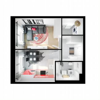 1-к квартира, 34.4 м², 13/17 эт.