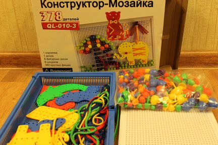 Конструктор мозайка, 378 деталей