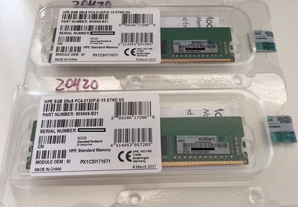 HP 16GB 2RX4 DDR4 REG ECC PC4-2133P 726719-B21 G9