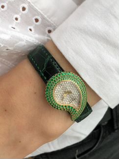 Chopard Casmir Rose Gold & Emeralds with Diamonds