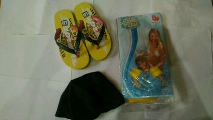 Нарукавники для плавания, сланцы