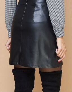 Юбка кожаная mango