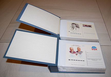 Комплект карточек с оригинальной маркой СССР