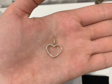 Золотая подвеска 750 пробы с бриллиантами