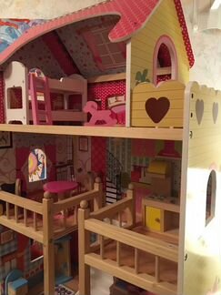 Домик кукольный Edafun (59 х 30 х 90) с мебелью. П