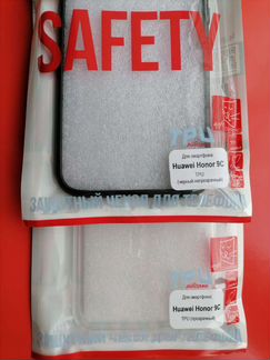 Чехол для Honor 9C TPU черный и прозрачный