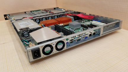 Сервер wexler 1U/2xE5405/MS-9665/DDR2/SATA/1x400W