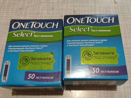 Тест полоски OneTouch Sekect