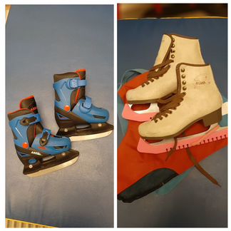 Экипировка хоккейная разная, коньки женские/детски