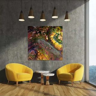 Большая картина в интерьер