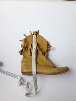 Сапоги полусапожки кожанные женские осенние