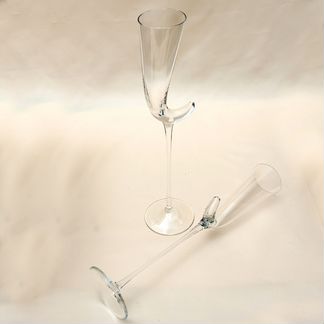 Пара Коллекционных Авторских Стеклянных Фужеров