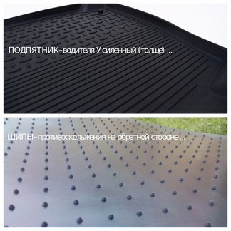 Ковры-Борт -Renault -Duster  -Sandero (резина)